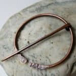 Copper Pennanular Scarf, Cowl, Shawl Pin Viking style