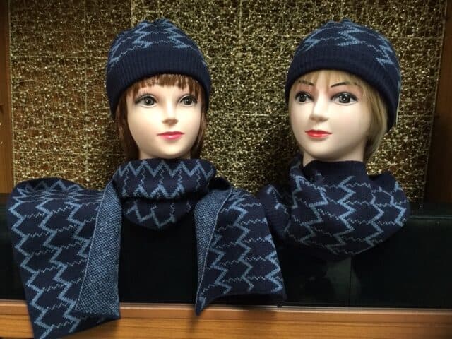 Navy ZigZag Neck Warmer - Image 3