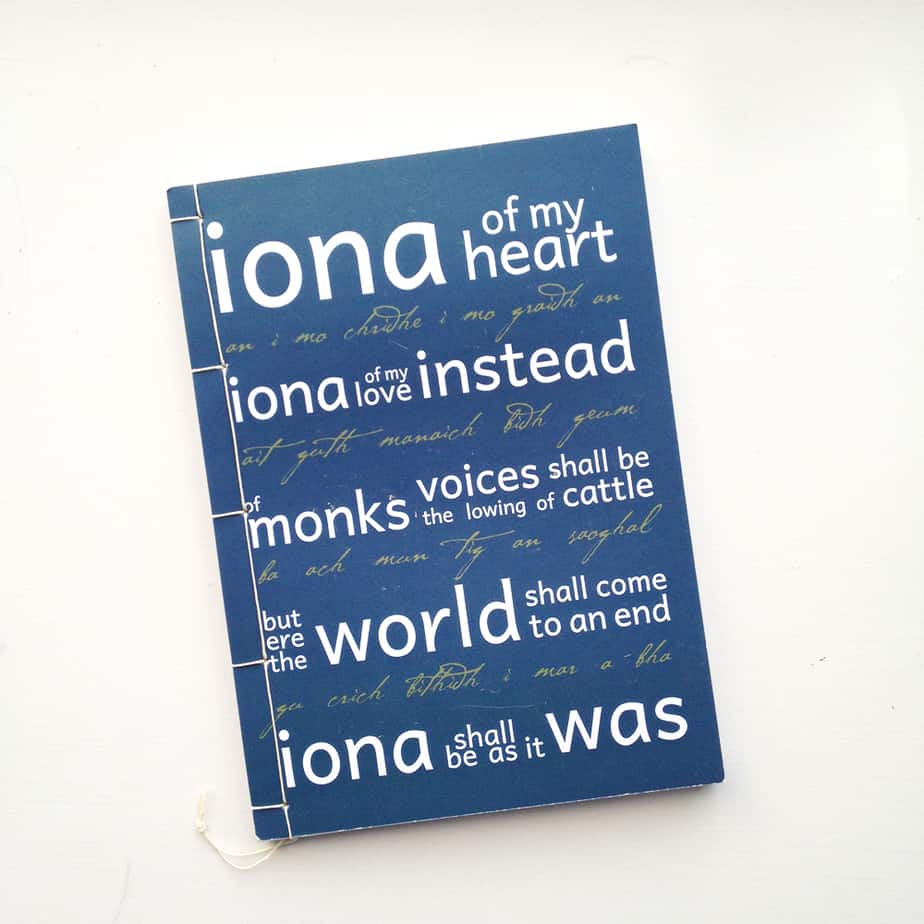 Isle of Iona blank book
