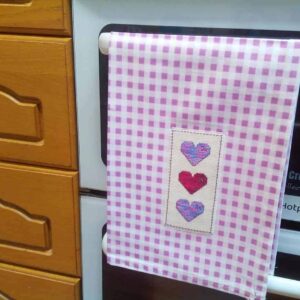 Triple Hearts Tea Towel - Image 1
