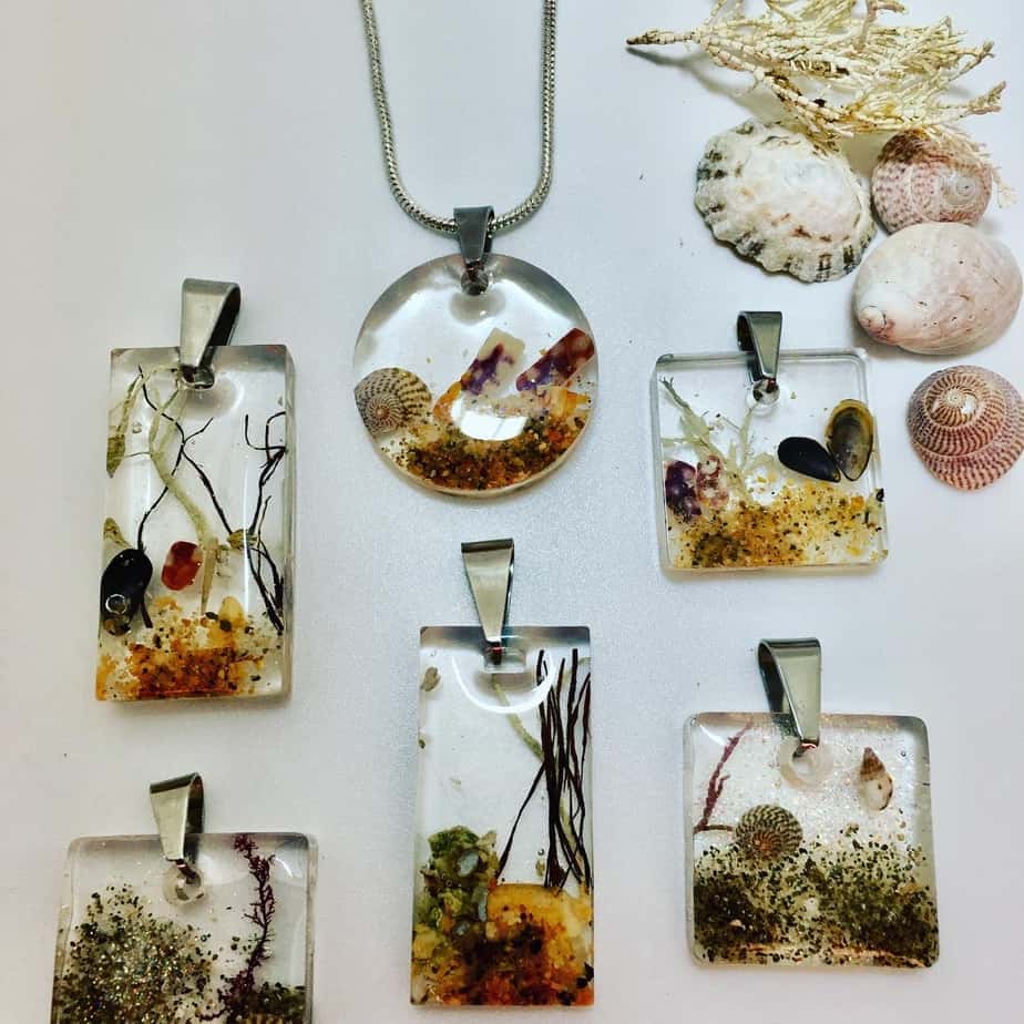 Bains beach pendants from TV programme 