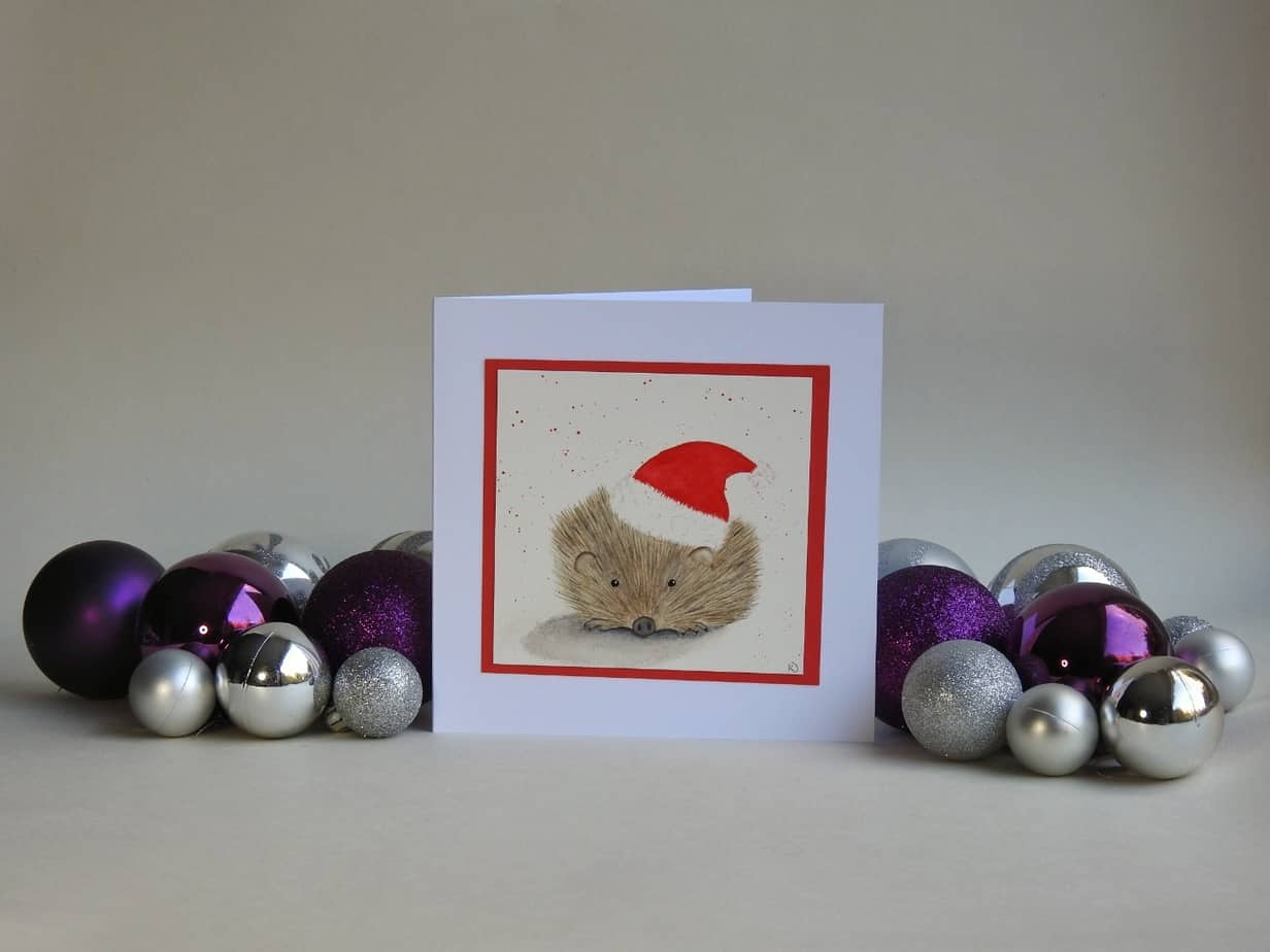 Christmas Card - Hedgehog - Image 2