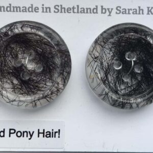 Original Shetland pony hair buttons! - Image 6