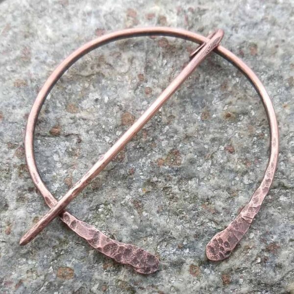Copper Pennanular Scarf, Cowl, Shawl Pin Viking style