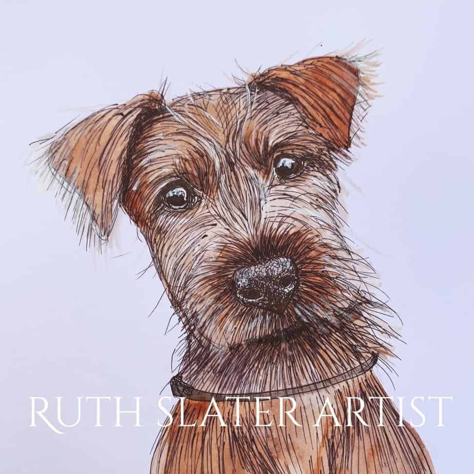 Irish Terrier Dog Original - Image 1