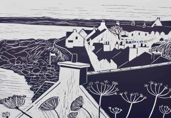 Rooftops and washing lines Portnahaven