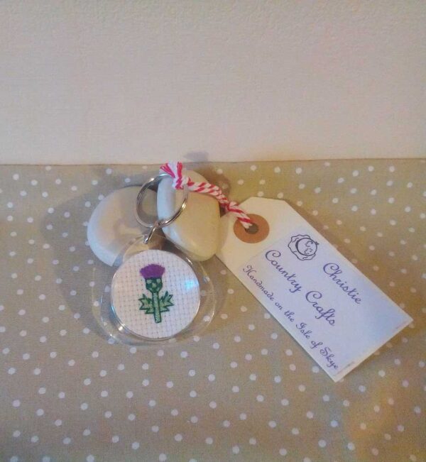 Skye Thistle Keyring