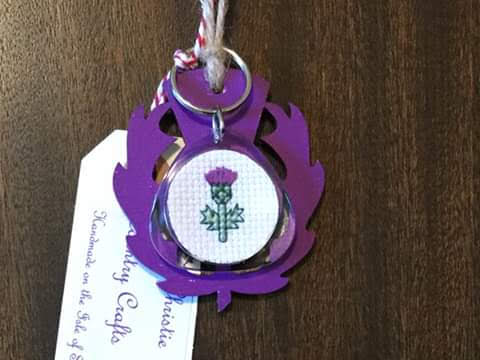 Skye Thistle Keyring