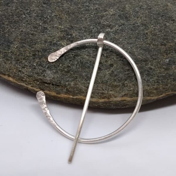 Sterling Silver Pennanular Scarf, Cowl, Shawl Pin Viking style