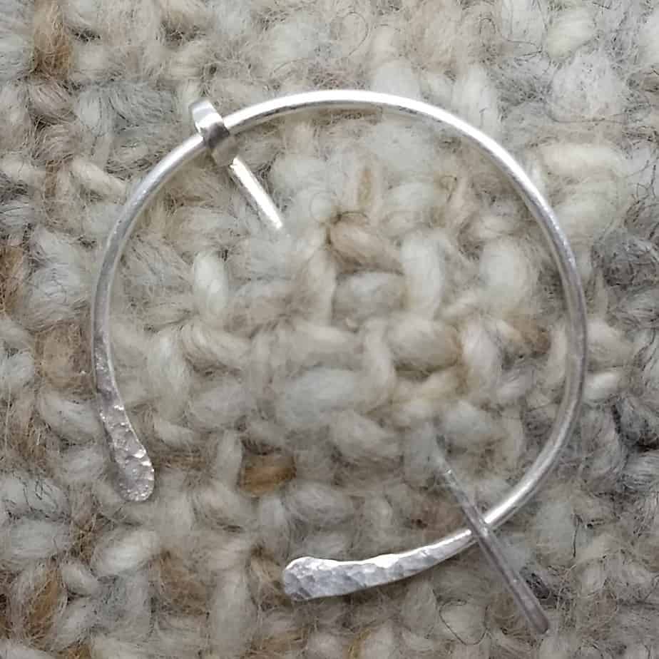Sterling Silver Pennanular Scarf, Cowl, Shawl Pin Viking style - Image 3