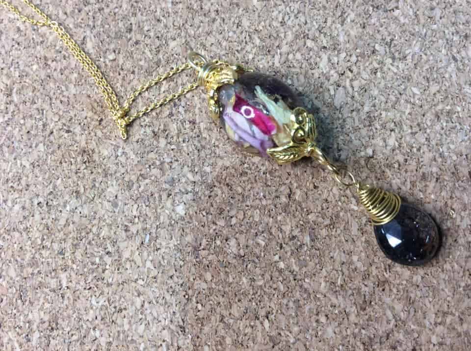 Amethyst and Roses Necklace - Image 1