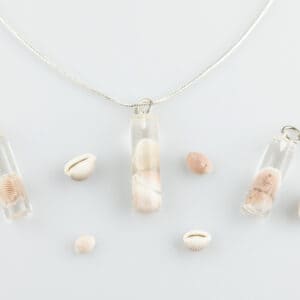 Groatie Buckie pendants, Lucky Cowrie Shells from Shetland. - Image 1
