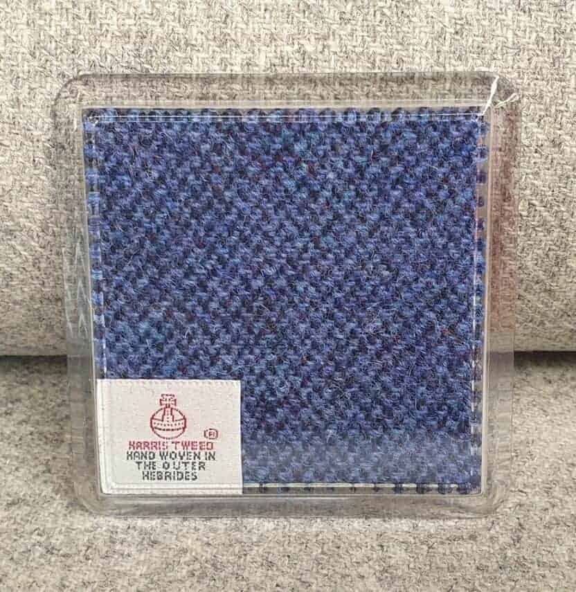 Navy/Blue Harris Tweed Coaster - Image 2