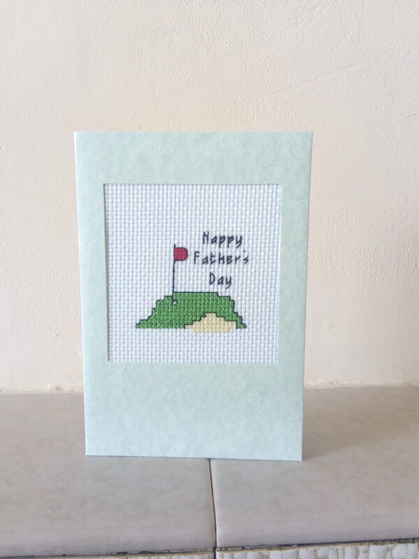 Hole in one Father's Day greetings card