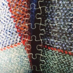 Random Patchwork Harris Tweed Picture Jigsaw - Image 3
