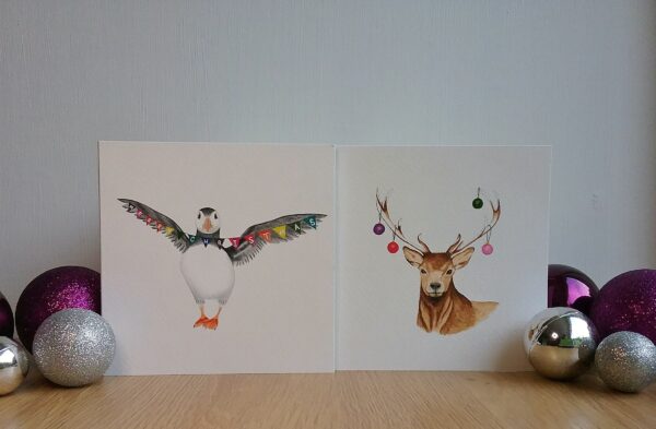 Christmas Card Pack - Stag - 8 cards