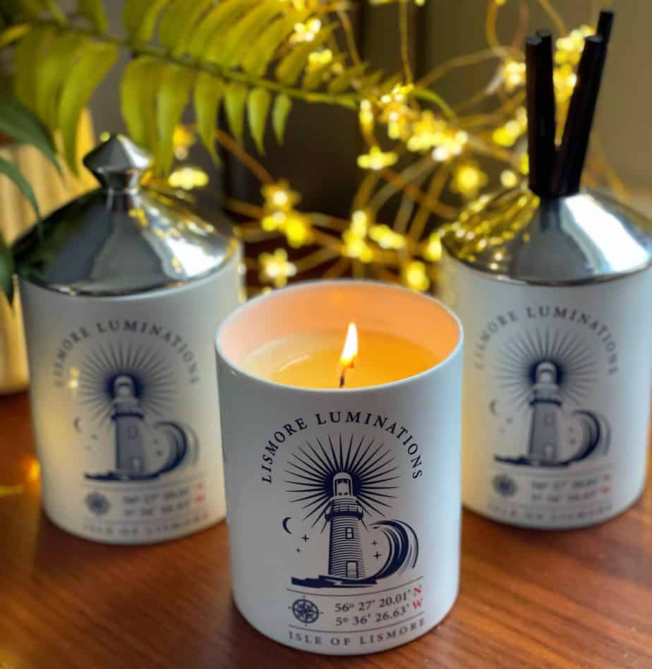 SOLASTA- The HEBRIDEAN- delux CANDLE with Ceramic jar and silver lid - Image 1