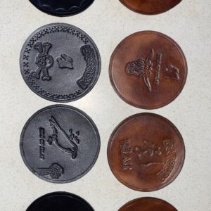 Handmade Leather Coasters - Image 3