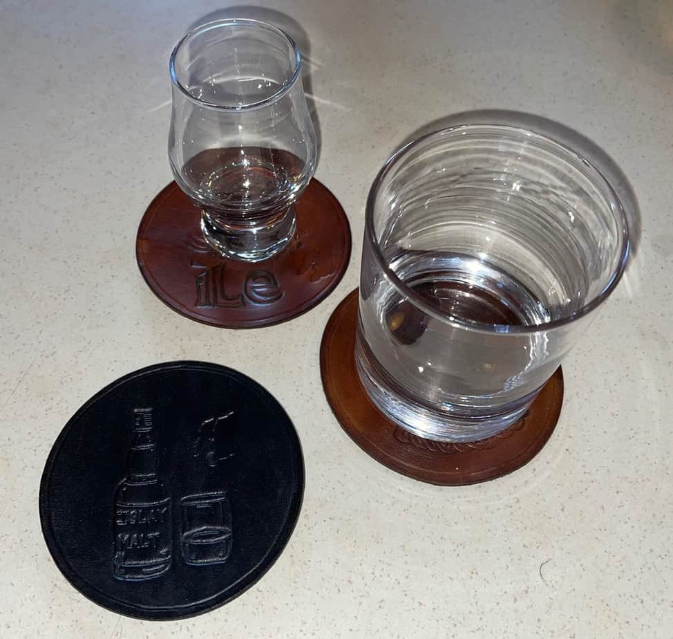 Handmade Leather Coasters - Image 2