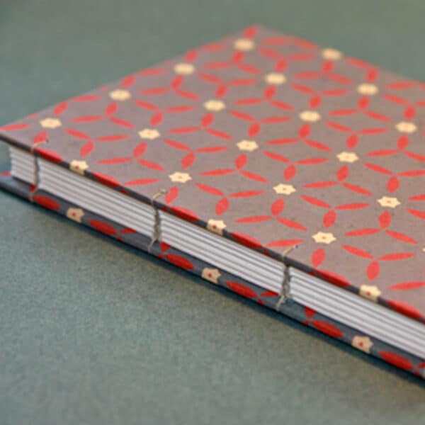 Coptic book kit - blue with a little pink