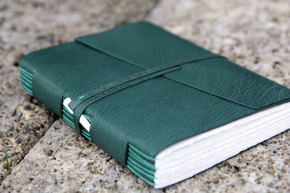 Dark Green Leather Journal - Image 1