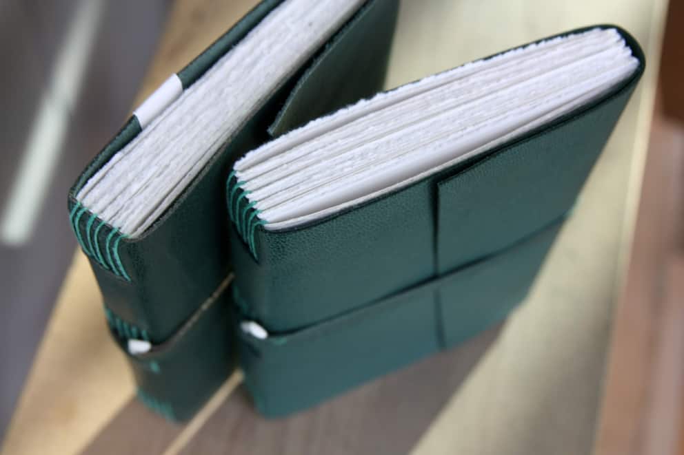 Dark Green Leather Journal - Image 3