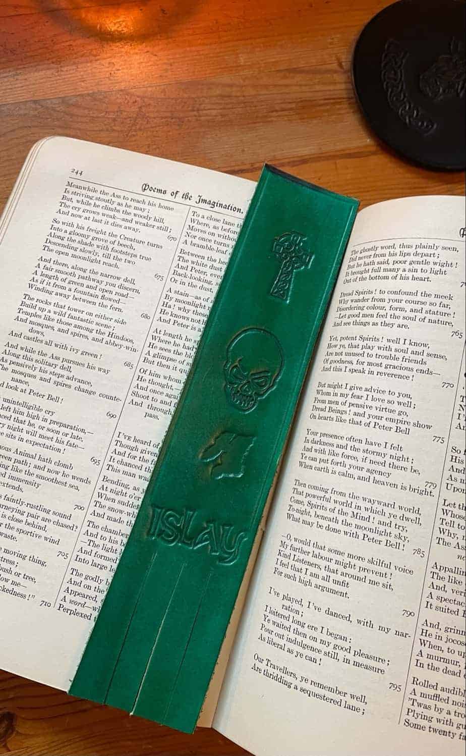 Leather Bookmark (Skull/Gothic/Celtic) - Image 1