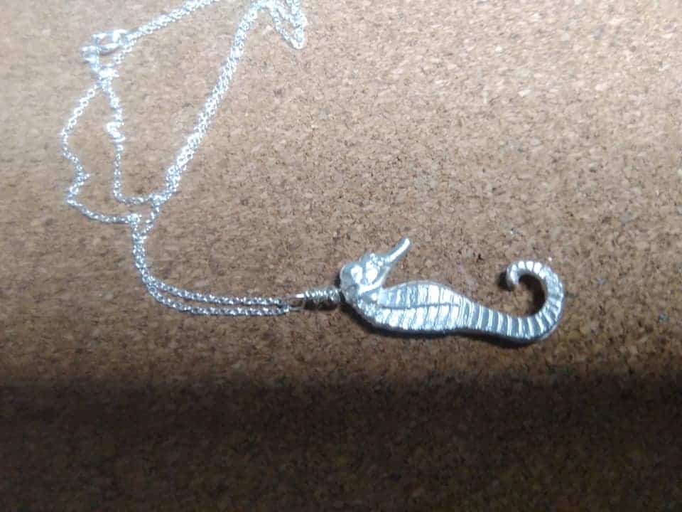 Fine silver seahorse - Image 2