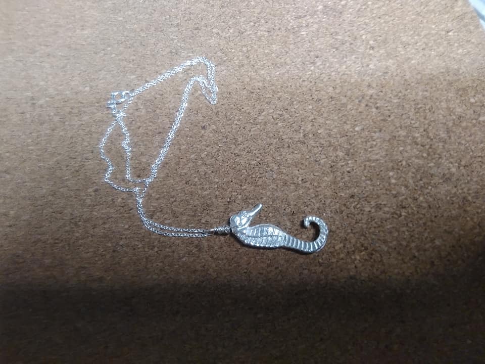 Fine silver seahorse - Image 3