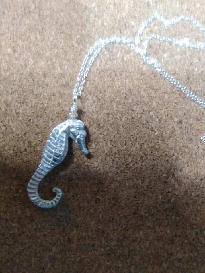 Fine silver seahorse - Image 4