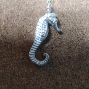 Fine silver seahorse - Image 1