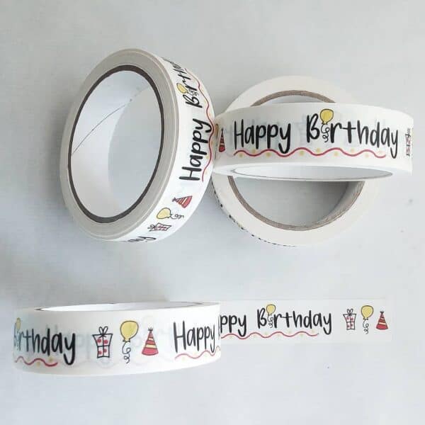 Happy Birthday paper tape