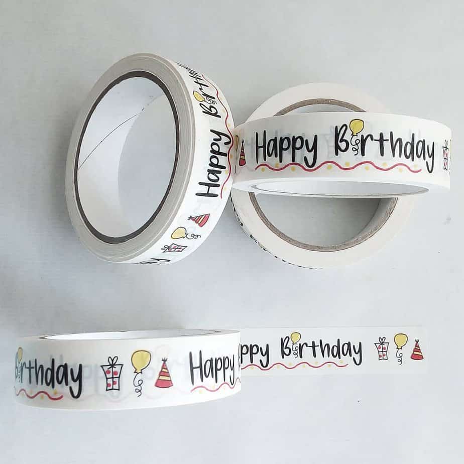Happy Birthday paper tape - Image 2