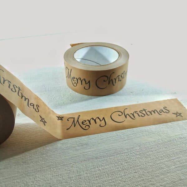 Merry Christmas kraft paper tape