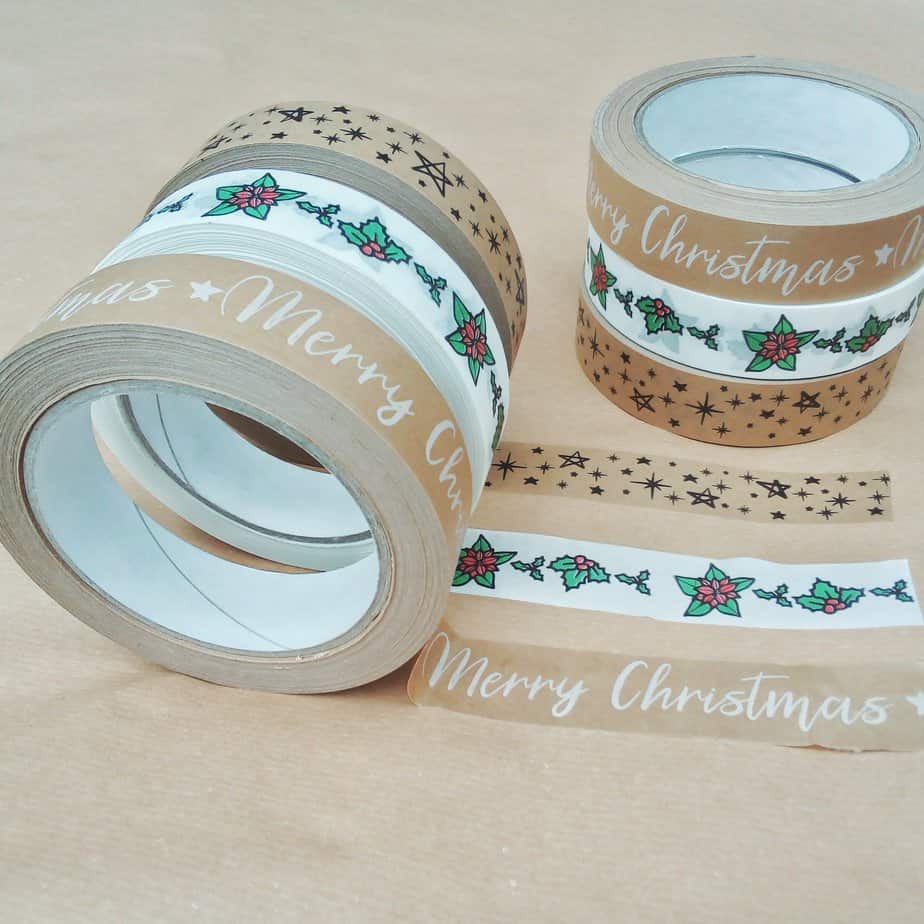 Merry Christmas white paper tape - Image 2