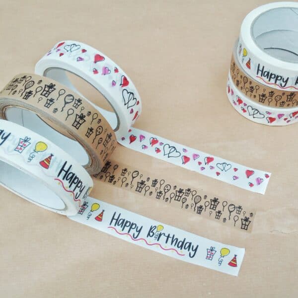 Hearts paper tape