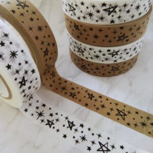 Stars on white paper tape - Image 4
