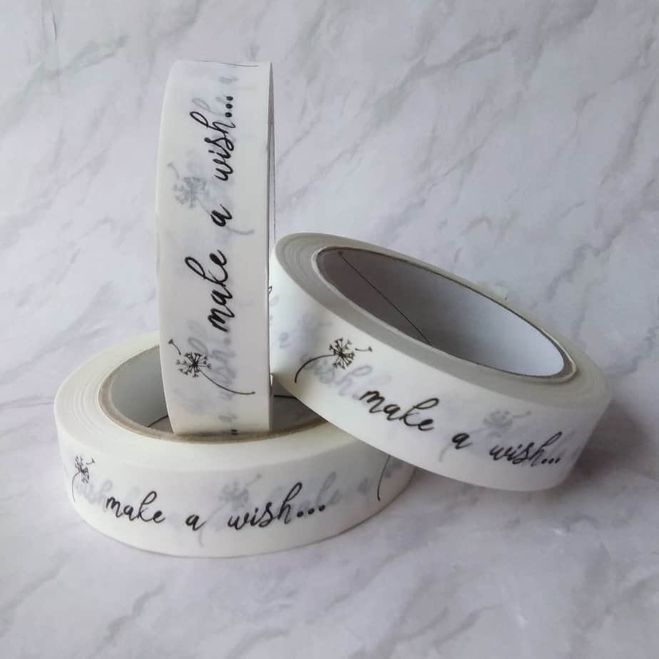 Make a Wish white paper tape - Image 4