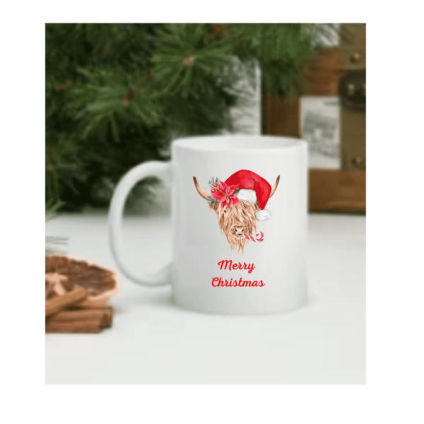 Highland Cow Merry Christmas