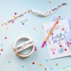 Happy Birthday paper tape - Image 4