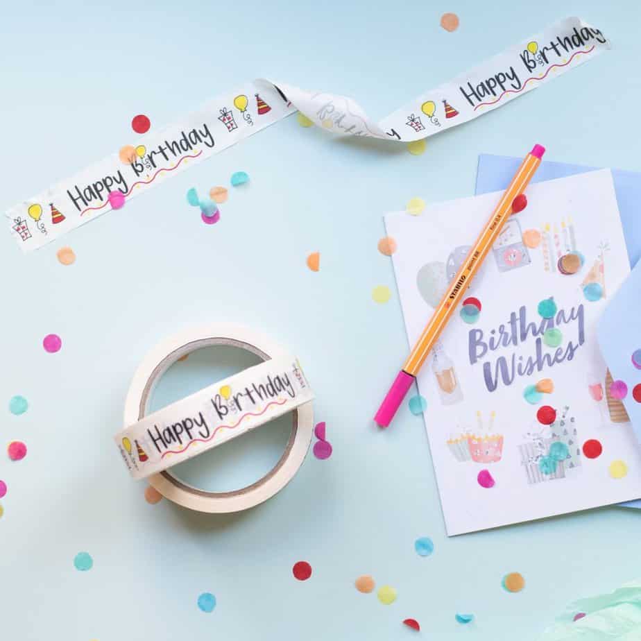 Happy Birthday paper tape - Image 4