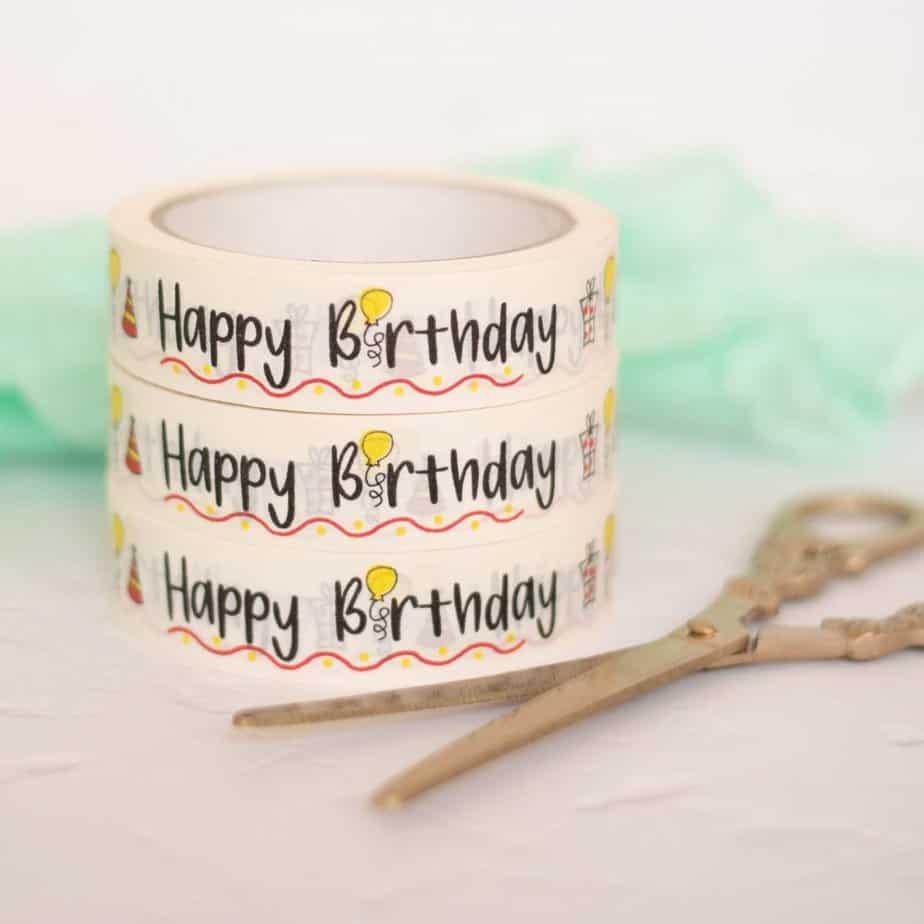 Happy Birthday paper tape - Image 1