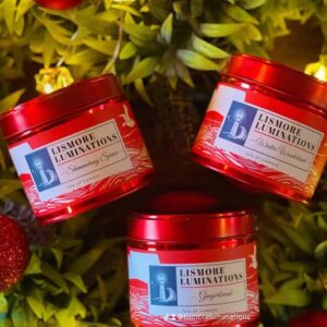 Gingerbread - Christmas candle in red tin - Image 1