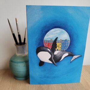 Greeting Card Pack- Orca - 8 Cards A5 - Image 1