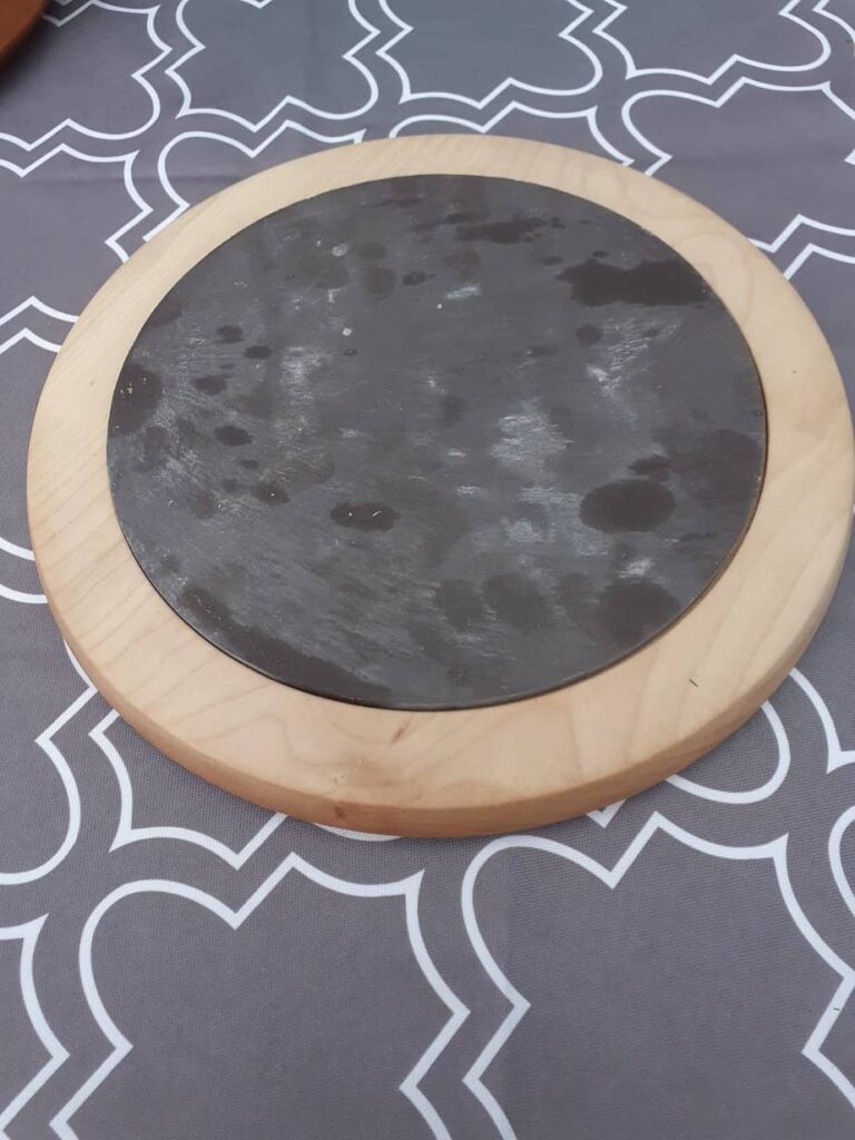 Scottish Hardwood Cheese / Deli Boards with Slate inlay