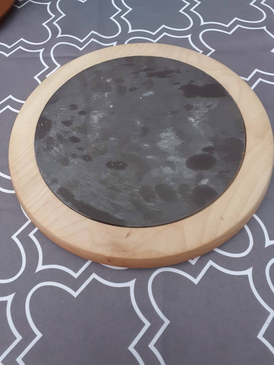 Scottish Hardwood Cheese / Deli Boards with Slate inlay - Image 1