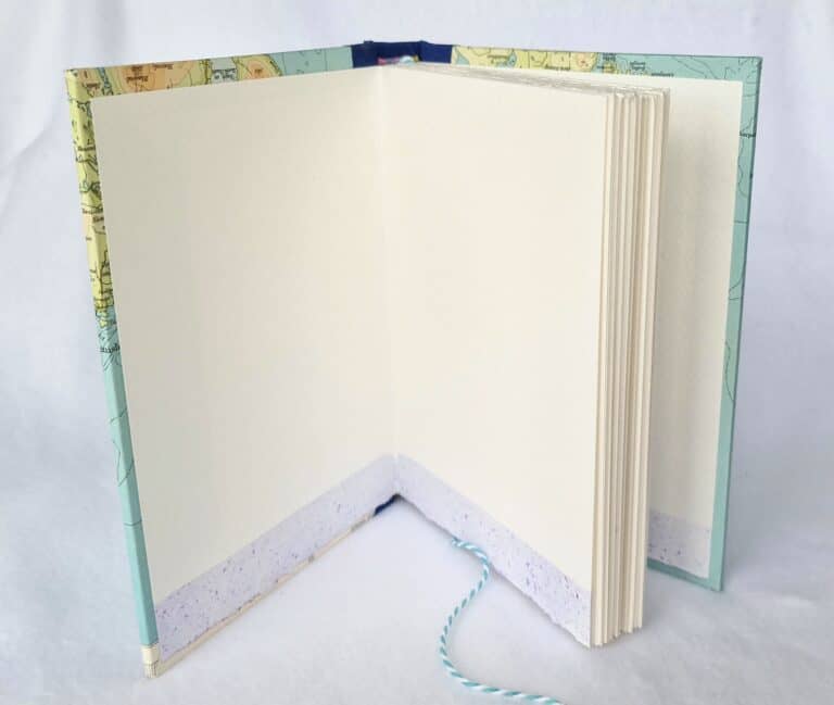 Map Covered Watercolour Sketchbook - Sound of Harris