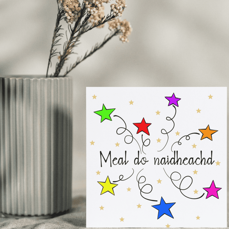 Meal do Naidheachd Gaelic Congratulations Card
