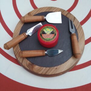 Scottish Hardwood Cheese / Deli Boards with Slate inlay - Image 2