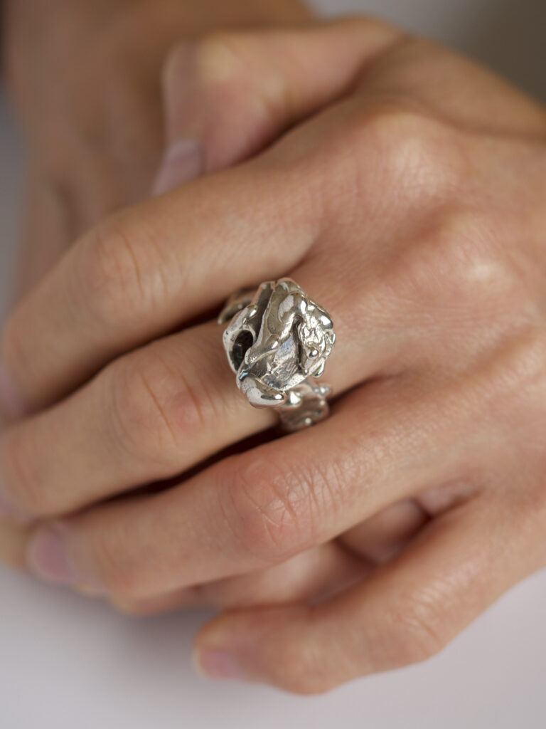 Sterling Silver Breaking Wave ring by Wild Shores Jewellery Designs, Isle of Lewis, Scotland